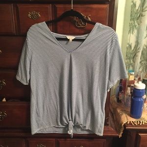 Lucky Brand stripe blouse tie 3 for $35